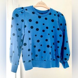 Who What Wear Women’s Blur Polka Dot Sweatshirt